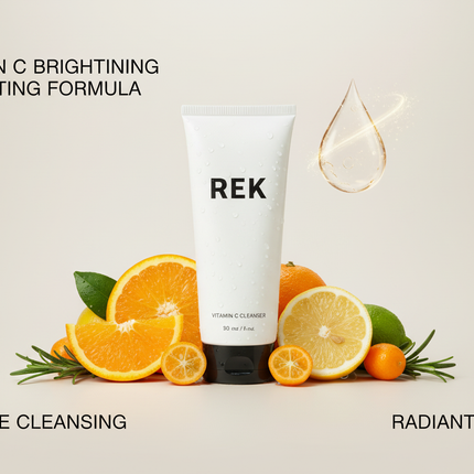REK Cosmetics - Vitamin C Cleanser – Brightening & Hydrating Face Wash | REK Cosmetics