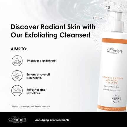 skinChemists US - Vitamin C & Peptide Cleanser 200ml