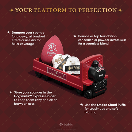 Profusion Cosmetics - Harry Potter Holiday | Hogwarts™ Express Sponge Set
