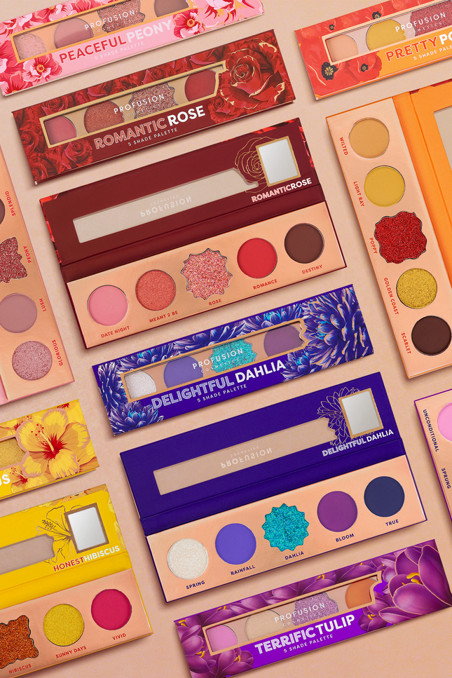 Profusion Cosmetics - Blooming Hues 5 shade palette