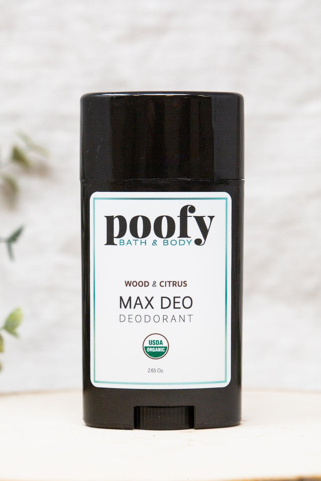 Poofy Organics - MAX DEO Wood & Citrus Deodorant Organic