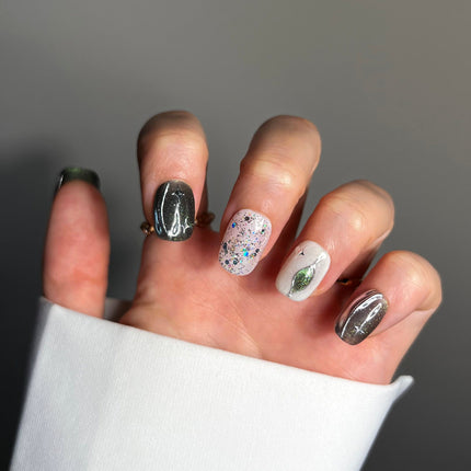 Bonmuz - Woodland Glitter Gala | Pro Handmade Gel Nails