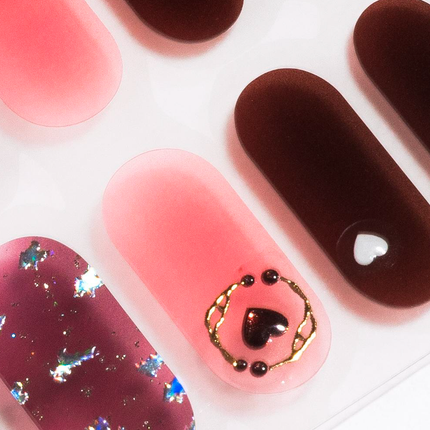 Candied Nails - Nail Sticker - Darkness Heart Gel Nails
