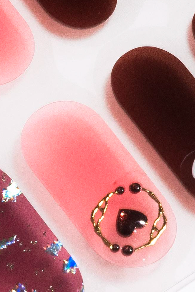 Candied Nails - Nail Sticker - Darkness Heart Gel Nails