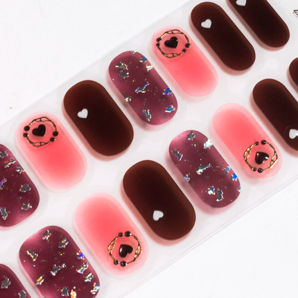 Candied Nails - Nail Sticker - Darkness Heart Gel Nails