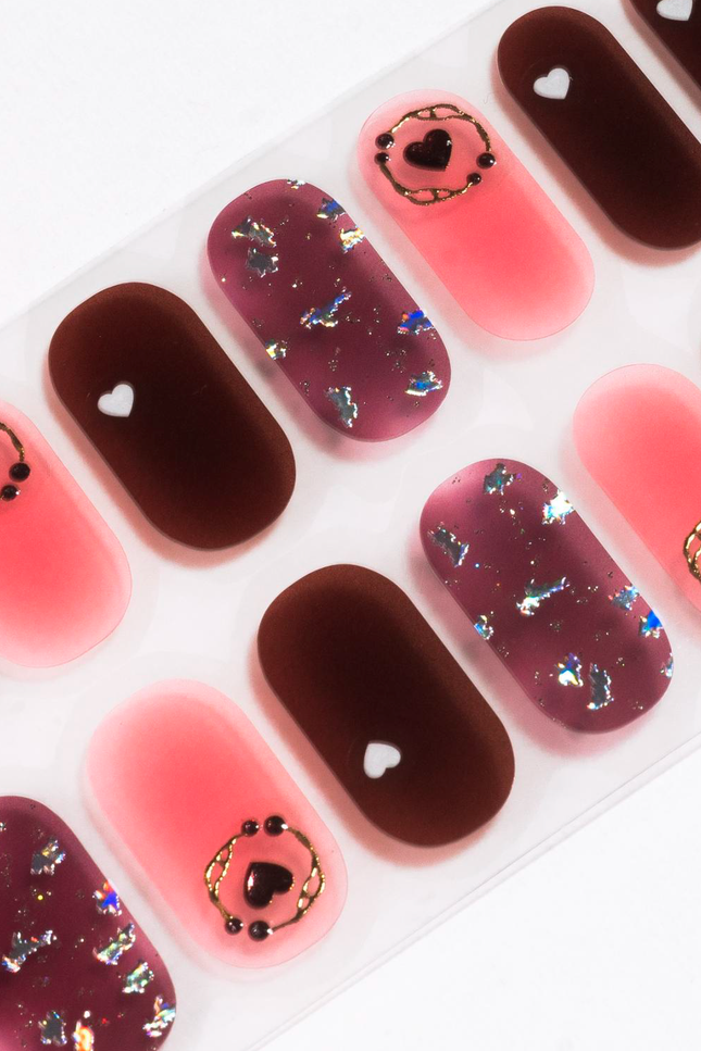 Candied Nails - Nail Sticker - Darkness Heart Gel Nails