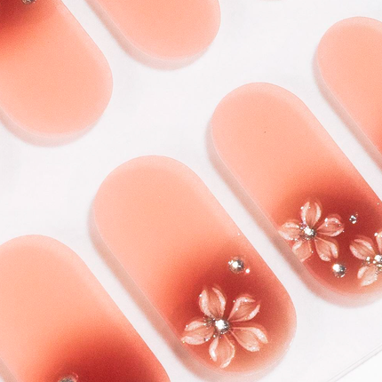 Candied Nails - Floral Ombre Gel Nails