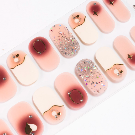 Candied Nails - Peaches and Cream Gel Nails