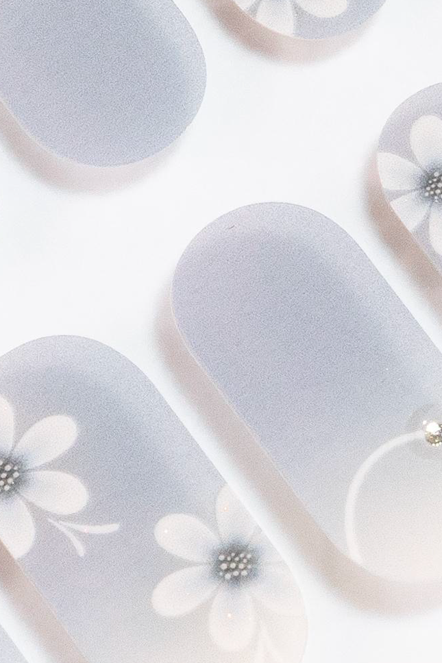 Candied Nails - Blue Floral Gel Nails