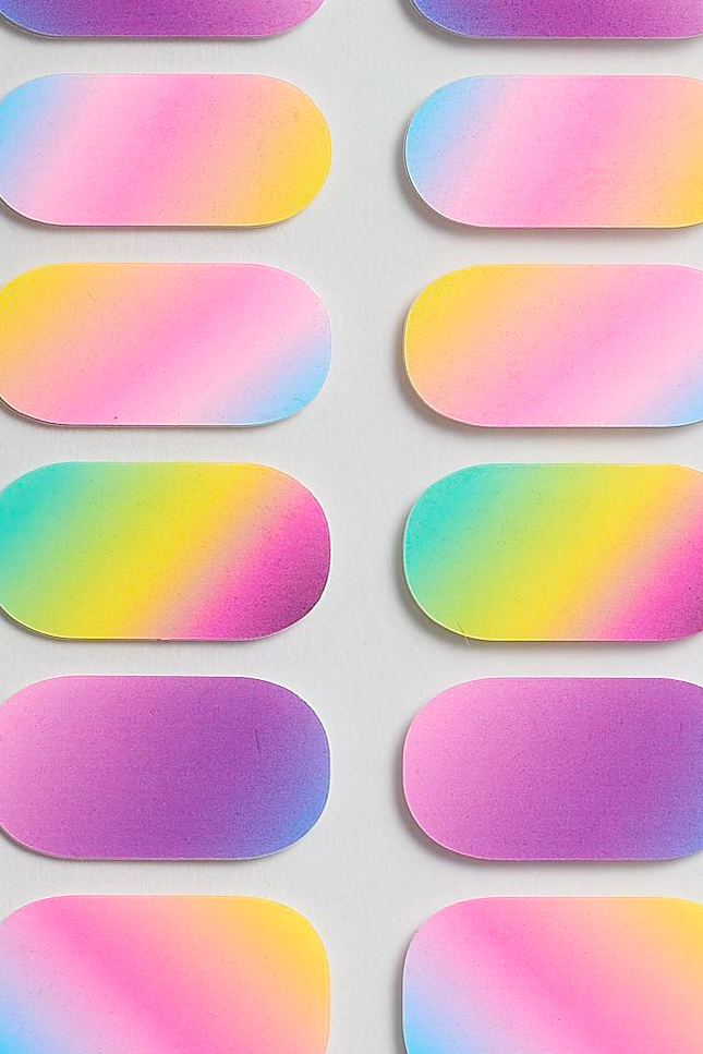 Candied Nails - Rainbow Pastel Gel Nails