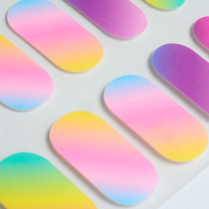 Candied Nails - Rainbow Pastel Gel Nails