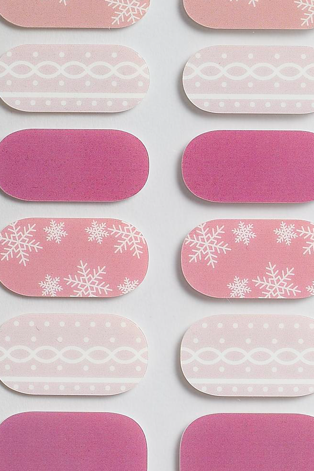 Candied Nails - Nail Sticker - Pink Snow Gel Nails