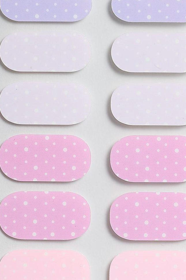 Candied Nails - Nail Sticker - Pinks and Blues Gel Nails